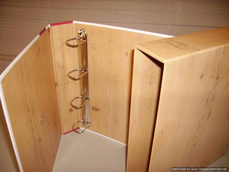 wood effect binder and slip case
